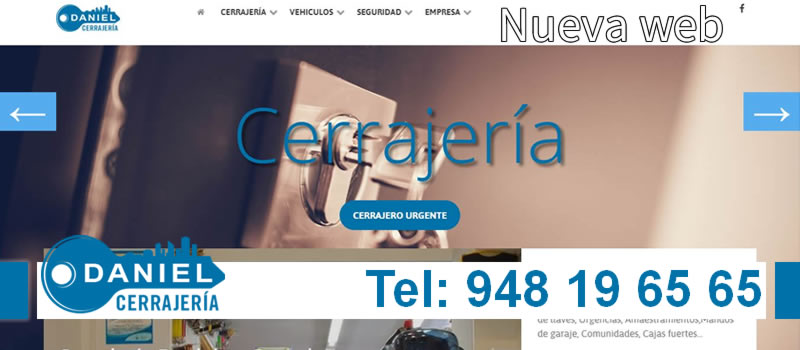 Nueva web Cerrajería Daniel